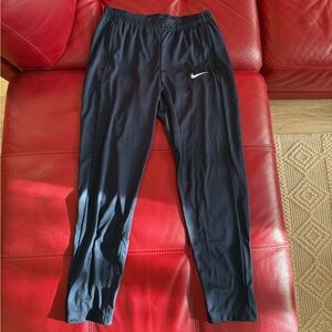 Nike Navy Blue Athletic Leggings with White Swoosh